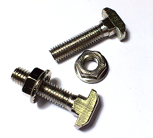 T-Bolt M8X35 With Flange Nut - 40/45/50/60 series Slot 10 T-Bolt M8X35 With Flange Nut - 40/45/50/60 series Slot 10